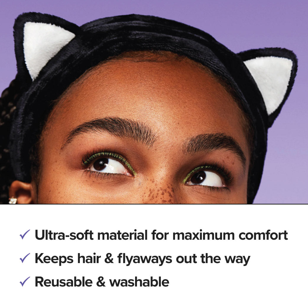 I Dew Care Black Cat Headband