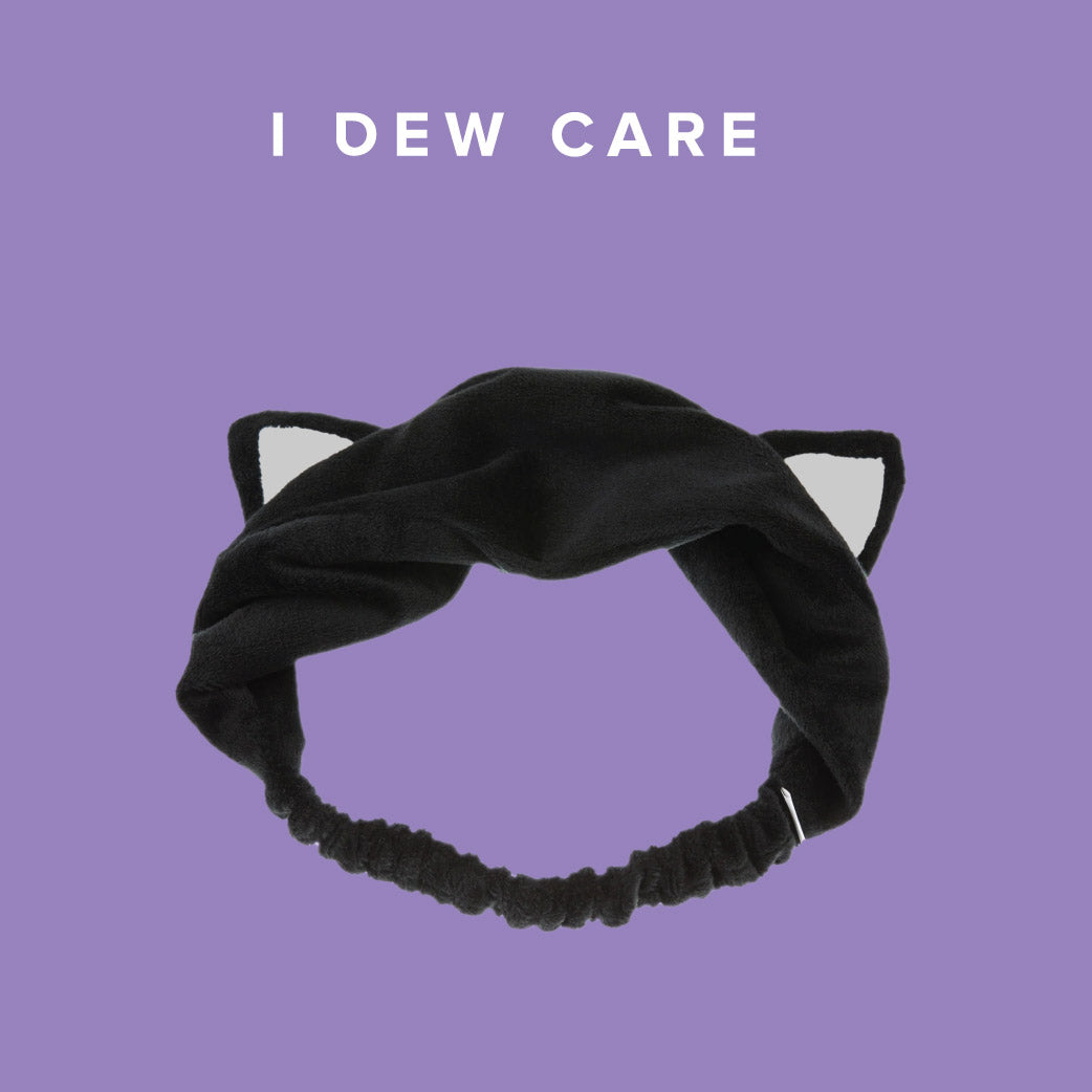 I Dew Care Black Cat Headband