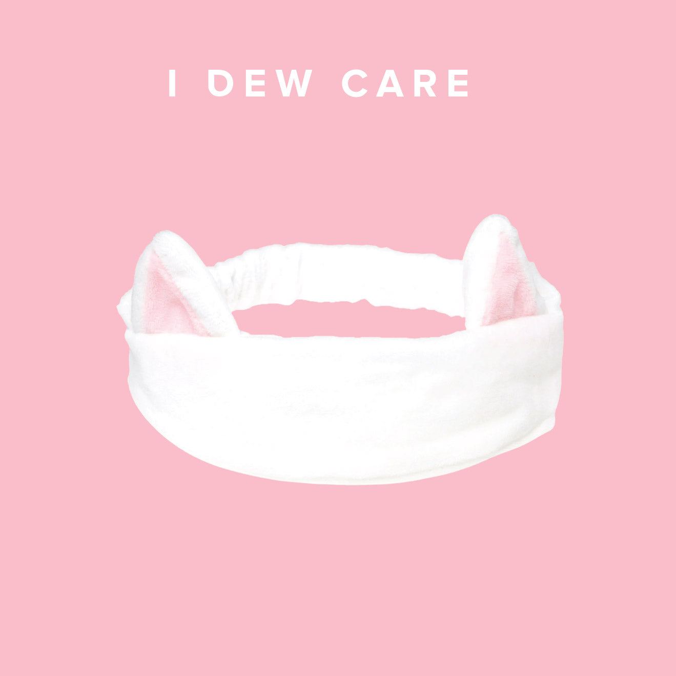 I Dew Care White Cat Headband