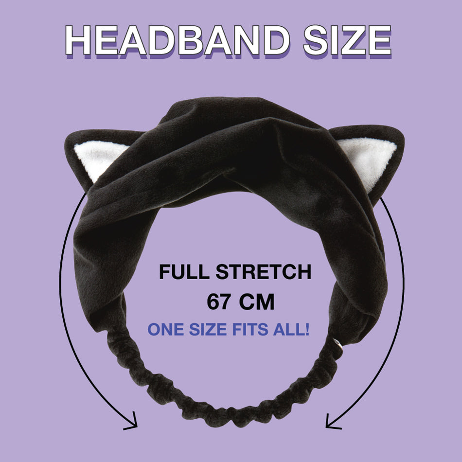 I Dew Care Black Cat Headband