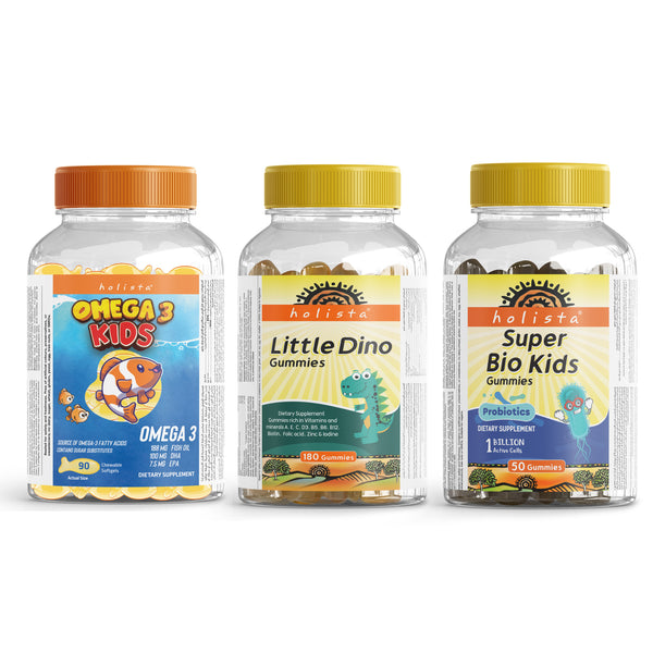 Holista Omega-3 & Multivitamin Gummies Bundle for Kids